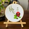 Lu Bordado Niños DIY Hecho a Mano Paquete de Material de Impresión Simple Estudiante Ocio Hecho a Mano Pintura Colgante Bordar Pequeño Arcoíris