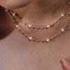 Colar Brilhante Galáxia Pérola Natural de Água Doce Céu Estrelado para Mulheres, Colar Luxuoso de Alta Qualidade, Corrente de Clavícula Versátil e Elegante