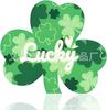 St Transparente de Acrílico de Trébol de Cuatro Hojas Nuevo Producto Transfronterizo. Decoración del Día de San Patricio Bendición Irlandesa Adornos Decorativos