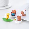Decoraciones creativas y lindas de capibara, para hacer tú mismo, para cajas ciegas, bolsas, accesorios colgantes, micro paisajes, adornos pequeños para coche