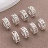Anillo de Diamante Micropavimentado Relleno de Oro de 18 Quilates Color Duradero Bañado en Oro Real Separador de Circonita Collar de Perlas DIY Hecho a Mano Pulsera de Cuentas Sueltas Soporte para Flores