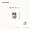 Protector de cable de datos acrílico 2D, previene la rotura, presenta diseños de animales de dibujos animados, cable de datos para teléfono Tipo-C, para ventas transfronterizas