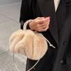 Bolsa Cruzada de Hombro Único Nube Linda del Fabricante, Misma Bolsa que la Celebridad de Internet, Bolsa de Calabaza Plisada, Bolsa Portátil de Felpa de Color Sólido