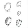 Anillo Giratorio de Plata Tailandesa para la Ansiedad Anillo para el Dedo Índice Multi-Círculo Cuentas de Transferencia Auspicioso Transferencia Moda Coreana Regalo para Novia