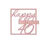 Decoración acrílica para pastel estilo transfronterizo marcando 30 años feliz cumpleaños 21 años feliz cumpleaños feliz cumpleaños