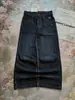 Jeans Jeans Lavado Azul Solto Reto Europeu e Americano Transfronteiriço Estilo Americano Falso Design em Camadas Criativo Tendência Plissado