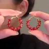 Pendientes Exquisitos de Cristal de Zirconia Brillantes Estilo Coreano para Mujer, Lujo Accesible Pendientes de Nicho de Gama Alta en Forma de C, Pendientes, Pendientes Populares
