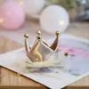 Corona de Banda para el Cabello de Bebé de Cien Días Accesorios para Vestido Infantil Flor Dorada Borgoña Pinza para el Cabello de Bebé Foto