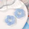 Halo de flor hueca de cinco pétalos acrílico medio agujero accesorios de flor pendientes hechos a mano DIY accesorios para el cabello colgante materiales de joyería