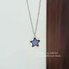 Collar Colgante Estrella Inspirado en Estrellas Moda Cadena Larga para Suéter Cadena para Clavícula Personalidad Suave Gargantilla