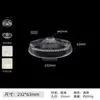 Pantalla con Cabezal de Lámpara Completo, Lámpara de Mesa DIY, Lámpara Colgante con Interruptor, Pantalla Reemplazable, Carcasa de Repuesto, Vidrio Transparente Gris Espesado