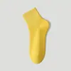 Calcetines Cortos de Algodón, Calcetines de Color Sólido para Mujer, Calcetines Cortos de Puro Algodón, Primavera y Verano, Sin Costuras, Anti-Pelusa, Versátiles, Transpirables, Calcetines de Moda, Calcetines Cortos Tipo Mocasín