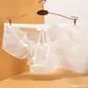 Nuevos Calzones de Encaje para Mujer Sexy de Cintura Baja Cómodos Sin Costuras de Malla Transparentes Calados Tentación Chica Calzones Triángulo