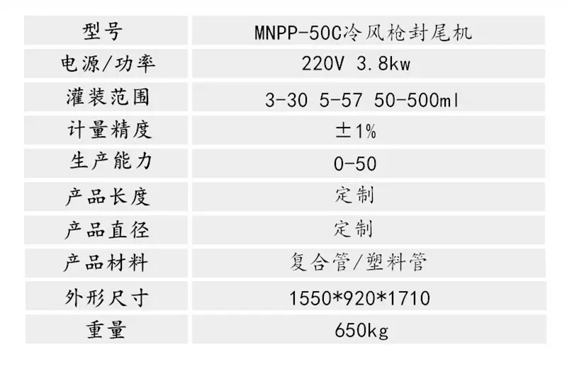 全自动冷风枪封尾机1