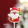Decoración para Pastel de Navidad 2025 Pegamento Suave Dibujo Animado Santa Claus Alce Plug-In Niños y Niñas Accesorios para Hornear