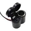 Accesorios de Modificación para Motocicleta Scooter Moto de Calle Moto de Cross Coche Deportivo Cargador de Encendedor de Cigarrillos Universal USB Impermeable