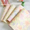 Papel de Regalo Floral de Primavera Flores Frescas Pequeñas Papel de Atmósfera Impermeable Material para Ramo de Flores Hecho a Mano Tienda de Flores DIY
