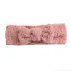 Nova Faixa de Cabelo Estilo Laço Bebê Faixa Elástica de Nylon Veludo de Imitação de Cordeiro Faixa de Cabeça para Bebê Comércio Exterior Transfronteiriço Atacado