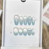 Darryson Feito à Mão Perfurante e Verão Fresco Nail Art Laço Fofo Francês Diário Curto Removível