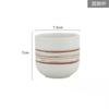 Vasos Isotérmicos Japoneses Transfronterizos Cocina de Sushi Comercial Vajilla de Cerámica Copa de Agua Recta de Pie Alto Retro Venta al por Mayor
