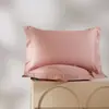 Funda de almohada de algodón puro de alta densidad, 100 hilos, con bordes anchos, funda de almohada de satén de algodón de fibra larga de lujo ligero, funda de almohada 100% algodón, pieza individual