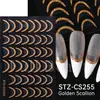 Belleza Total Transfronterizo Nuevas Pegatinas para Uñas Artísticas 3D Dibujos Animados Azul Tinta Lunares Franceses Ballena Pegatinas para Uñas Artísticas