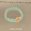 Novo Bracelete de Pedra Natural Estilo Chinês com Contas de Prata Quebrada para Mulheres Novo Verão Bracelete Empilhado de Alta Qualidade