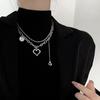 Collar Geométrico de Triángulo de Cadena de Lana de Otoño e Invierno Dibujable Lujo Ligero Moda Ins Versátil Elegante Sencillo Collar Interior
