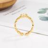 Anillo de Piedra Ojo de Gato ~ Super Hada Exquisito Apertura Ajustable Anillo para Mujer Diseño Apilable Lujo Ligero Sentido Avanzado