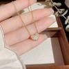 Ins estilo colar de pérolas das mulheres all-match nicho design high-end luxo clavícula cadeia amor pingente de jóias atacado