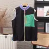 ¡Solo lo necesario para la atmósfera de otoño e invierno! El Chaleco de Forro Polar de Color Contrastante Es lo Suficientemente Cálido para la Temporada de Otoño e Invierno 10017