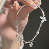 Pulseira borboleta metade pulseira metade pulseira meninas alta qualidade luxo leve nicho versátil requintado temperamento pulseira atacado moda