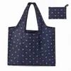 Sacola de Compras Grande de Estoque de Fábrica Bolsa de Tecido Oxford 210D Dobrável Sacola de Presente Portátil Sacola de Compras de Supermercado