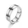 Anillo de Pareja Te Amo de Acero Inoxidable Transfronterizo de Venta Caliente Estilo Japonés y K Popular Acero de Titanio Diamante Anillo Personalizado
