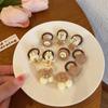 Gomas para el pelo de color café con leche tamaño pulgar para niños, Diademas para bebé, Accesorios para el pelo para niñas pequeñas, Nuevos adornos para el pelo de goma