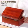 Caja de Joyería de Madera Maciza, Almacenamiento Retro para Documentos y Coleccionables, Caja de Joyería de Madera para Bodas, Caja de Escritorio para Relojes y Sellos de Joyería