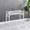 Estante para Mesa Plegable Mesa Larga Estante para Mesa de Doble Capa Estante de Hierro Patas de Mesa Patas de Mesa de una Sola Capa Mesa de Comedor Sencilla Soporte Blanco Cómo Vela Tú