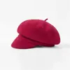 [En Stock] Nuevo Boina Cálida de Lana con Pico de Pato para Otoño e Invierno Boina Informal Versátil de Boina