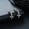 Aretes de Acero de Titanio para Hombres, Pinzas para Orejas con Borla y Cono Estilo Punk para Mujeres, Aros para Orejas Unisex sin Perforación, Accesorios para Orejas de Acero Inoxidable de Moda