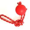 Pelota de Juguete para Morder Perros con Cuerda, Pelota Sólida Irrompible Lanzada a Mano, Suministros para Mascotas Pelota Elástica de Goma