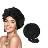 Gorro de dormir de satén de doble capa Amazon con lazo de cinta, Gorro de ducha de satén, Gorro posparto para belleza y cuidado del cabello, Pañuelo para la cabeza para mujer, Gorro redondo