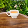 Limpeza de Defeito MenorXícara de Cerâmica Off-White para Café Espresso 90ml com Pires Xícara Pequena Xícara para Café Preparado Manualmente