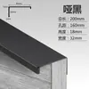 Fábrica direta porta de guarda-roupa maçaneta invisível gaveta do armário borda estendida maçaneta da porta arco anticolisão furo-livre