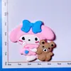 Dibujo animado sanlio Perro Pacha pegamento flexible de PVC accesorios de joyería pasador para el pelo de niños diadema caja de almacenamiento para bolsa parche DIY