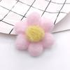 Otoño e invierno felpa algodón color flor accesorios para la cabeza de niños broche diy ropa zapatos bolso sombrero accesorios
