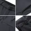 Pantalones Casuales Resistentes al Viento para Hombre Tres en Uno Otoño e Invierno Acolchados de Forro Polar Impermeables para Montañismo Pierna Recta Estilo Ropa de Trabajo