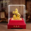 Figura de Caballo Dorada de Terciopelo para el Año del Caballo, Simbolizando Éxito Instantáneo, Adecuada para Aperturas de Tiendas, Compañías de Seguros, Tiendas 4S, Regalos de Eventos y Decoraciones del Hogar