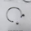 Bikini Estilo Coreano Anillo Metálico Botón de Perla Doble Cara Camisa con Botón Anti-Exposición Forma de C Accesorios de Gasa Botón Decorativo