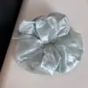 Goma de Pelo Plisada Grande Estilo Coreano, Fresca y Dulce, Accesorio Irregular de Tela Hecho a Mano para el Cabello