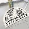 Alfombra de Baño de Terciopelo de Cordero, Antideslizante, Alfombra para Pies de Secado Rápido, Puerta de Entrada, Puerta de Baño, Alfombra Antideslizante, Lavable a Máquina